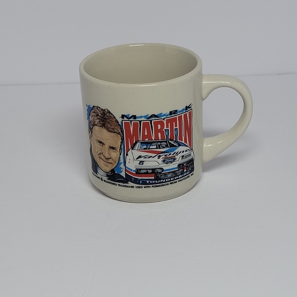 Mark Martin Roush Racing Valvoline #6 Ceramic Coffee Mug w/ Ford Thunderbird VTG - Picture 1 of 4